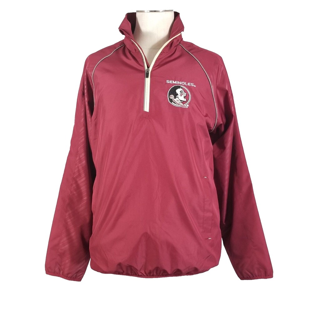 GIII Carl Banks Florida State Seminoles windbreaker jacket men's medium red NEW